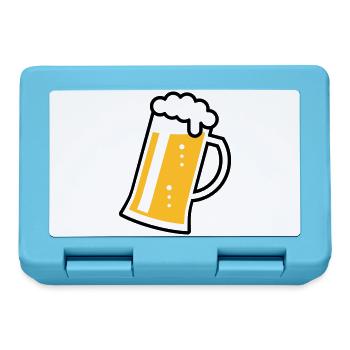 Maßkrug (beer / beer mug / beer glass / R /// 2C) - Lunchbox - sapphire blue - Front