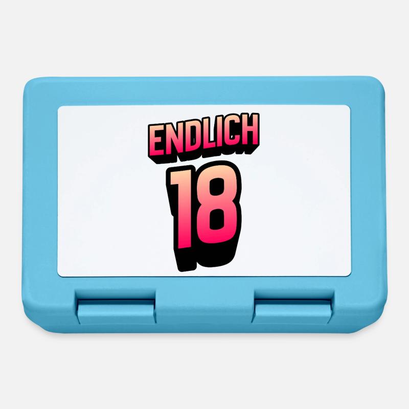 Endlich 18 Gradient Neon - Brotdose - Saphirblau