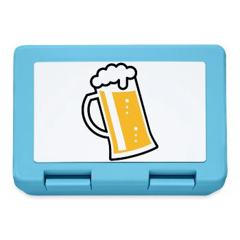 Maßkrug (beer / beer mug / beer glass / R /\/ 2C) - Lunchbox - sapphire blue - Front