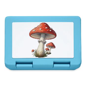 Fliegenpilz Geschenk Pilzsammler Mushroom Hunter  - Brotdose - Saphirblau - Vorne