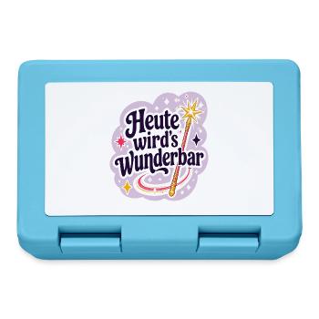 Heute wird's Wunderbar  - Brotdose - Saphirblau - Vorne