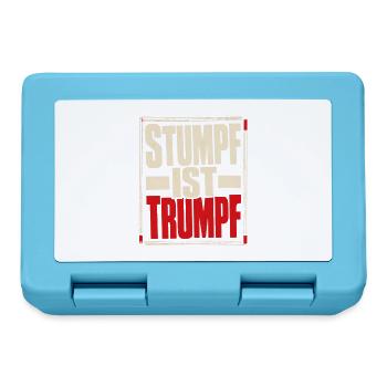 Stumpf ist Trumpf Statement Shirt mit Zeitgeist - Brotdose - Saphirblau - Vorne