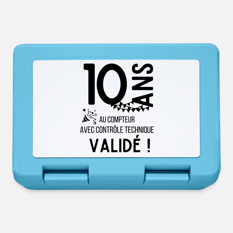 10 ans au compteur - Boîte à goûter - bleu saphir