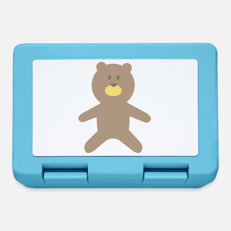 Plush bear - Lunchbox - sapphire blue