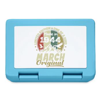 März 1944 Geburtstagsgeschenk Limitierte Auflage - Brotdose - Saphirblau - Vorne