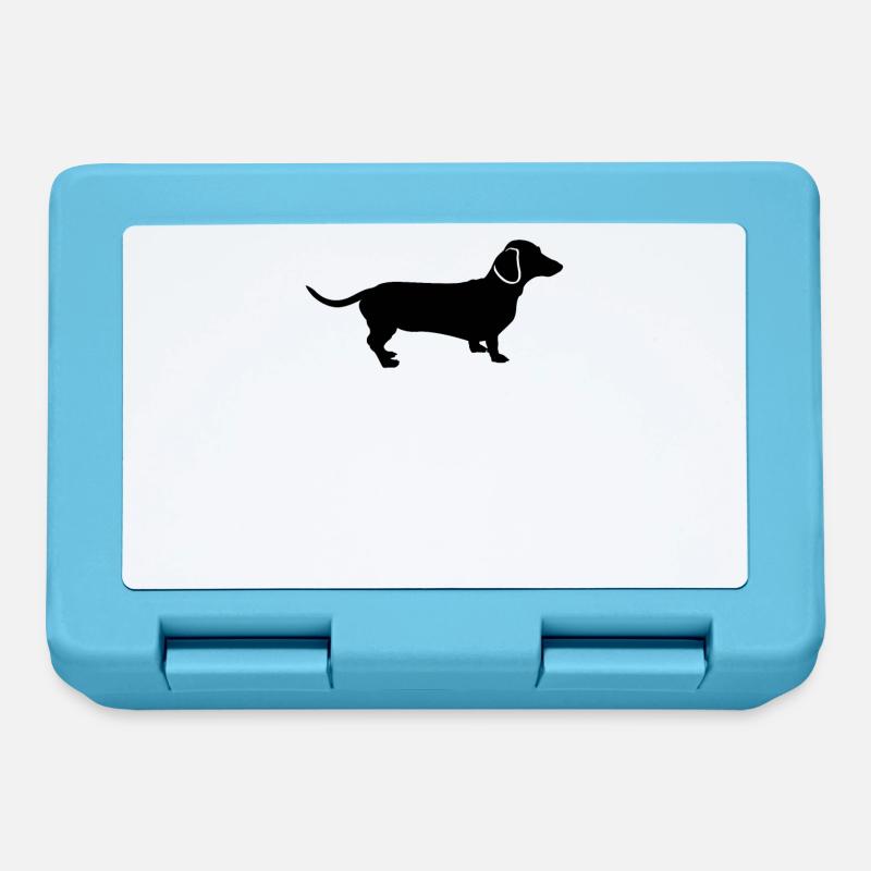 Teckel chien teckel chien chien teckel chiot cadeau - Boîte à goûter - bleu saphir