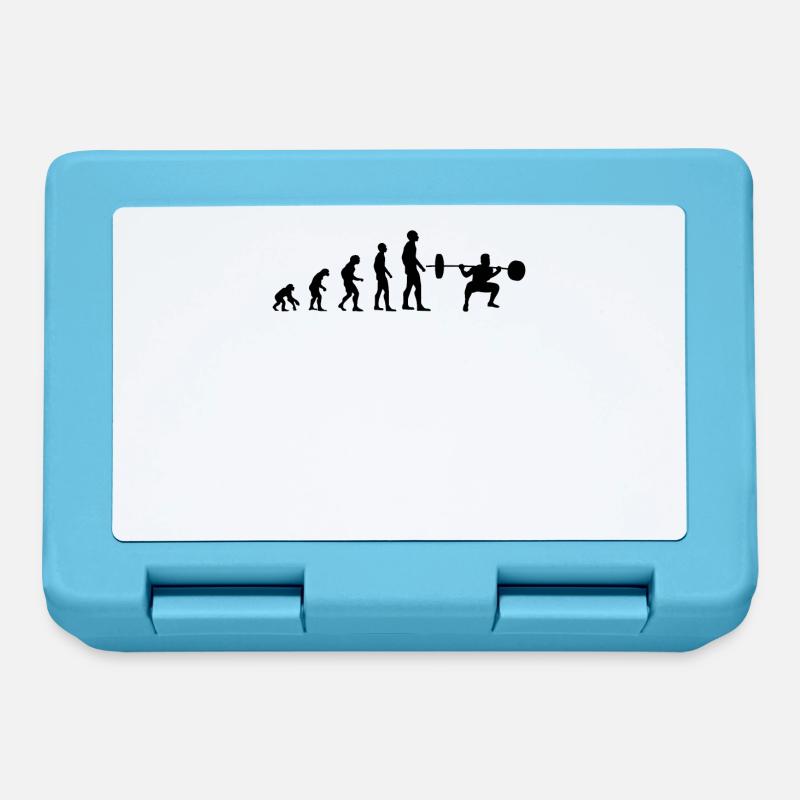Bodybuilder Strength Sport Squats Squats Gift - Lunchbox - sapphire blue