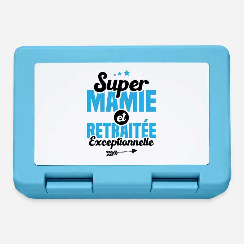 Super mamie et retraitée exceptionnelle - Boîte à goûter - bleu saphir