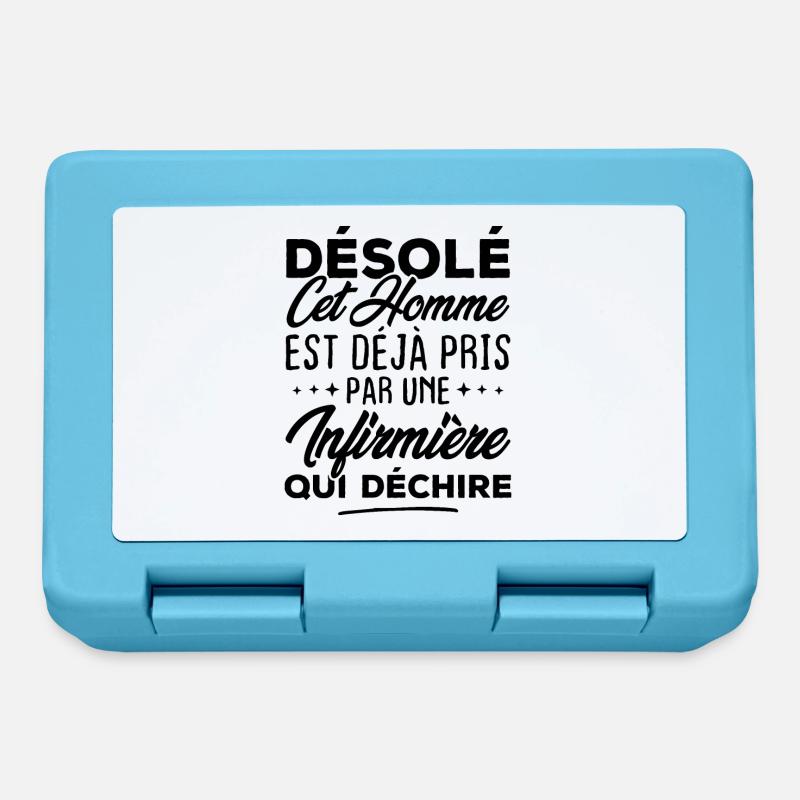 Cet homme est déjà pris par une infirmière - Boîte à goûter - bleu saphir