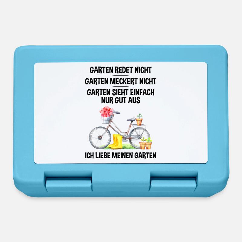 Garten Lustiger Spruch Hobby Gärtner Geschenkidee - Brotdose - Saphirblau