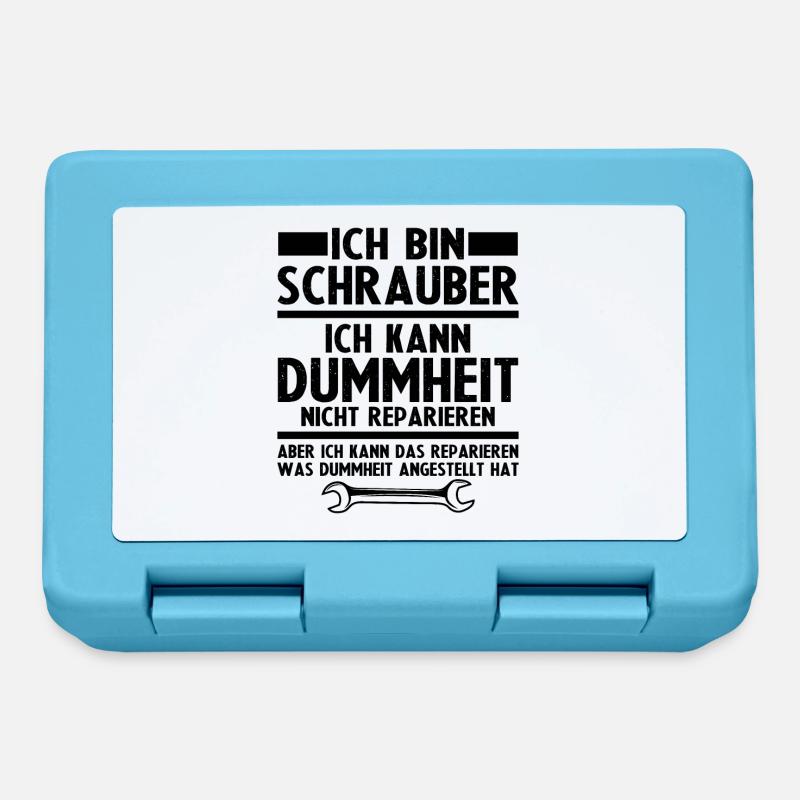 Ich bin schrauber - Brotdose - Saphirblau
