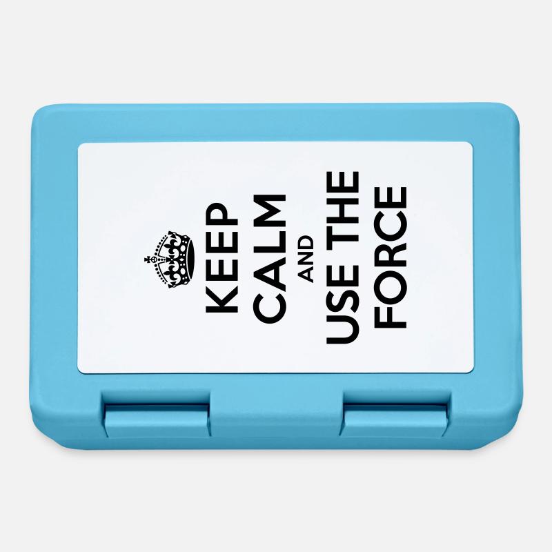 Keep calm and use the Force - Brotdose - Saphirblau