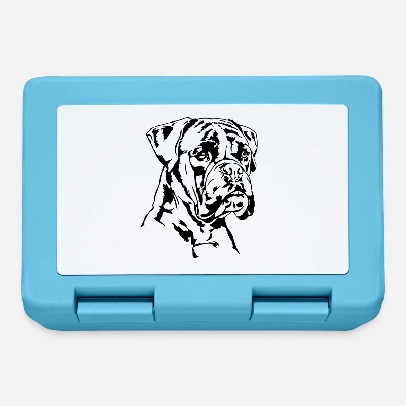 BOXER Portrait Wilsigns - Brotdose - Saphirblau