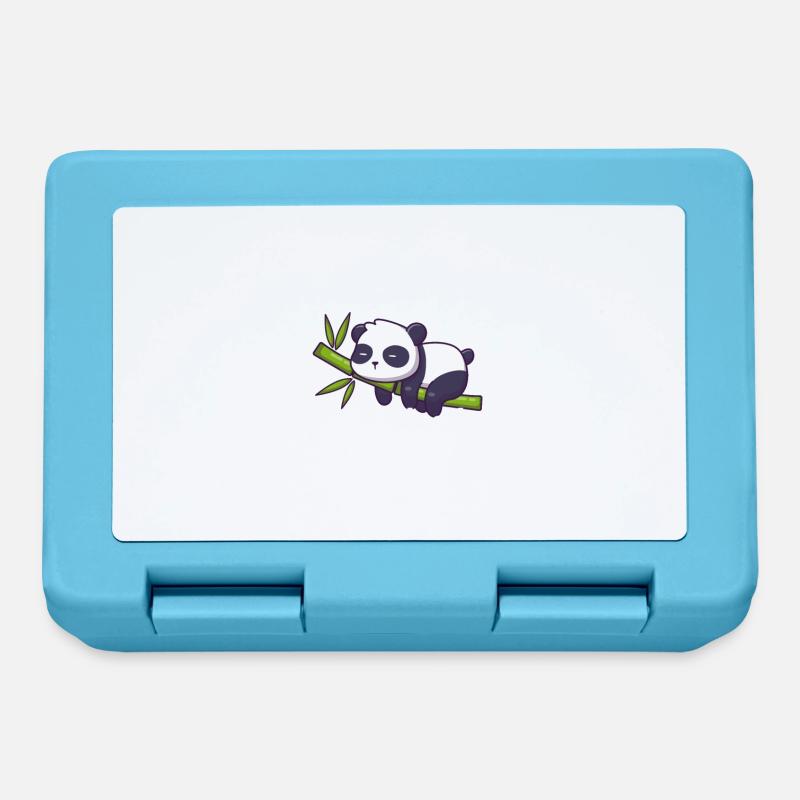 Panda - Boîte à goûter - bleu saphir