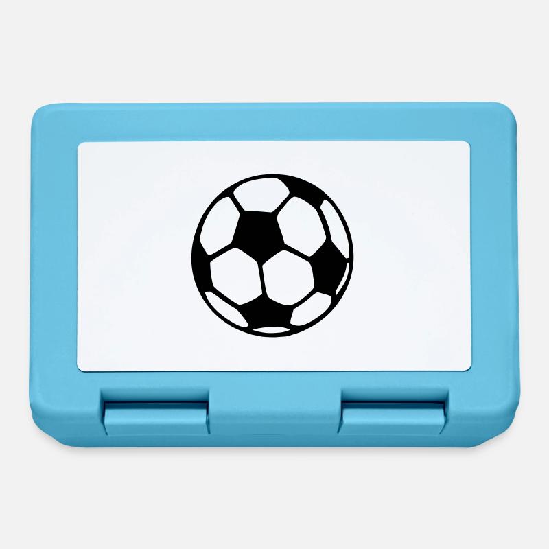 Ballon de foot - Boîte à goûter - bleu saphir