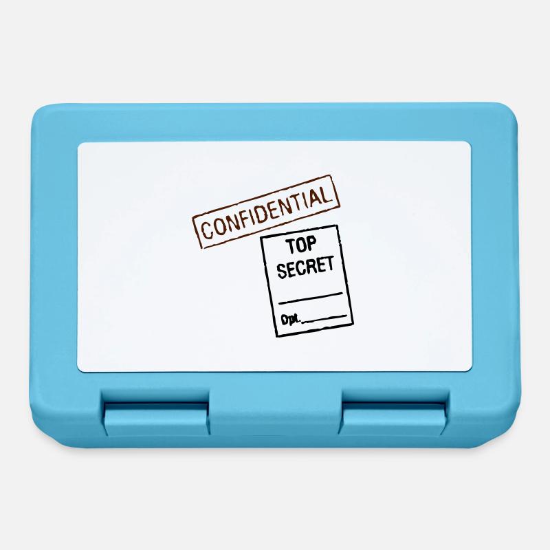 Confidential Top Secret - Boîte à goûter - bleu saphir