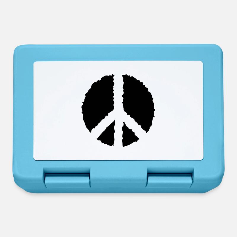 PEACE-PAIX - Boîte à goûter - bleu saphir