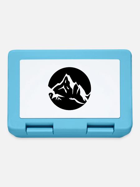 Berge Icon 1c - Brotdose - Saphirblau