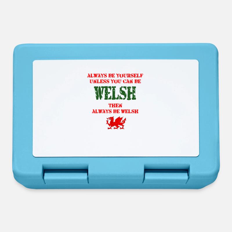 Always be Welsh - Lunchbox - sapphire blue