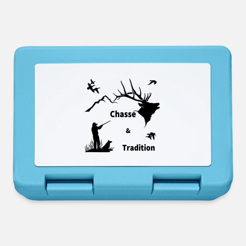 chasse - Boîte à goûter - bleu saphir