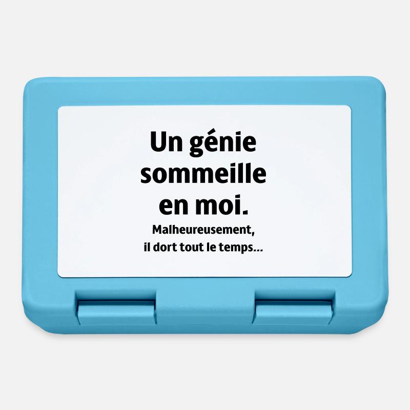 un génie - Boîte à goûter - bleu saphir