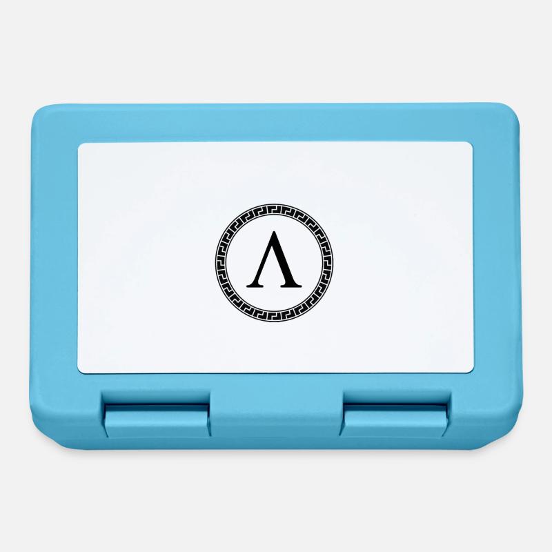 Symbole Lambda Spartiate - Boîte à goûter - bleu saphir