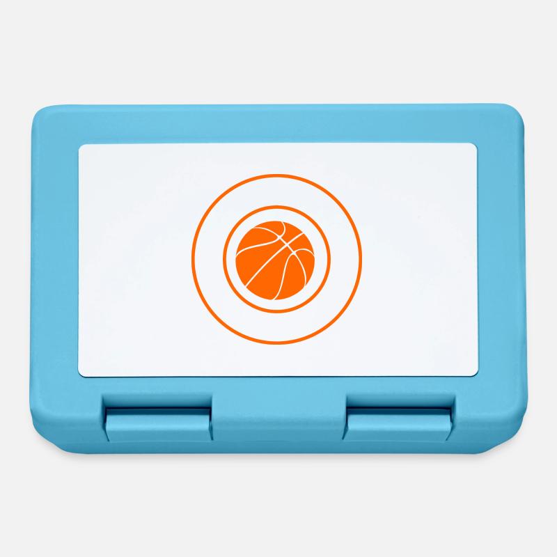 "Je peux pas j'ai basket" - Boîte à goûter - bleu saphir