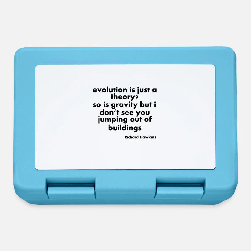 citations d'évolution - Boîte à goûter - bleu saphir