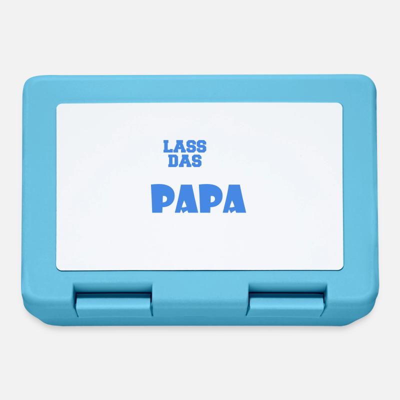 Lass das mal den Papa machen - Brotdose - Saphirblau