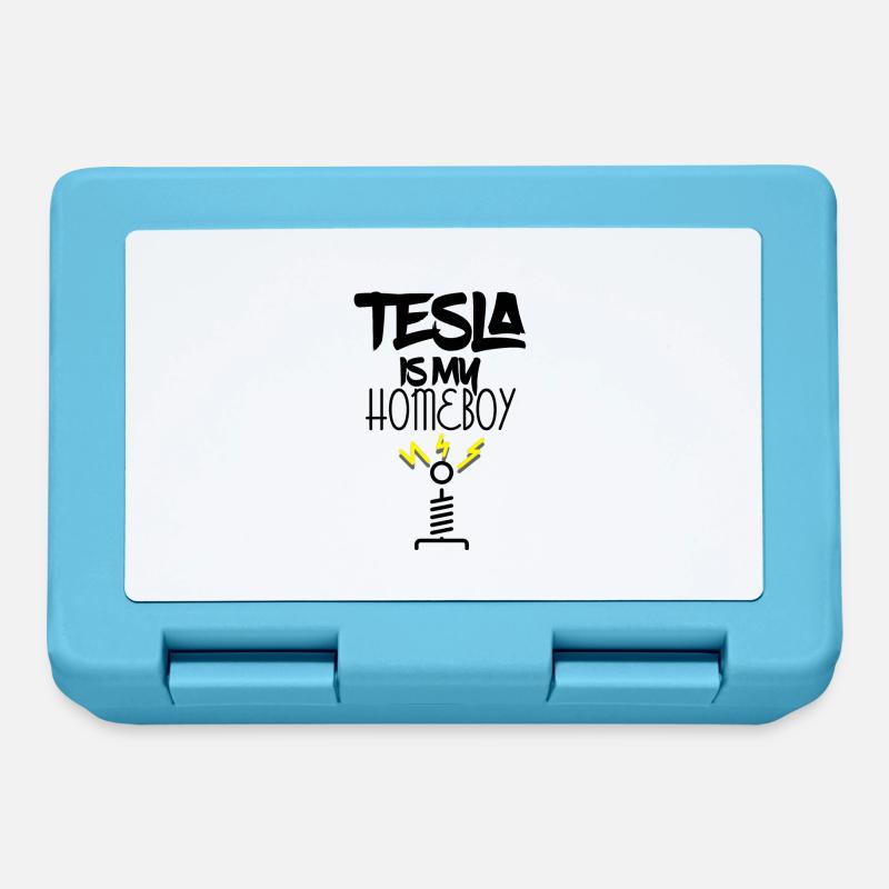 Tesla est mon - Boîte à goûter - bleu saphir
