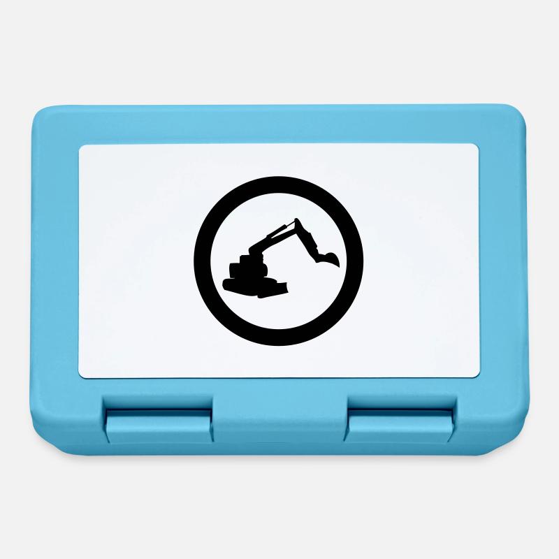 digger icon - Lunchbox - sapphire blue