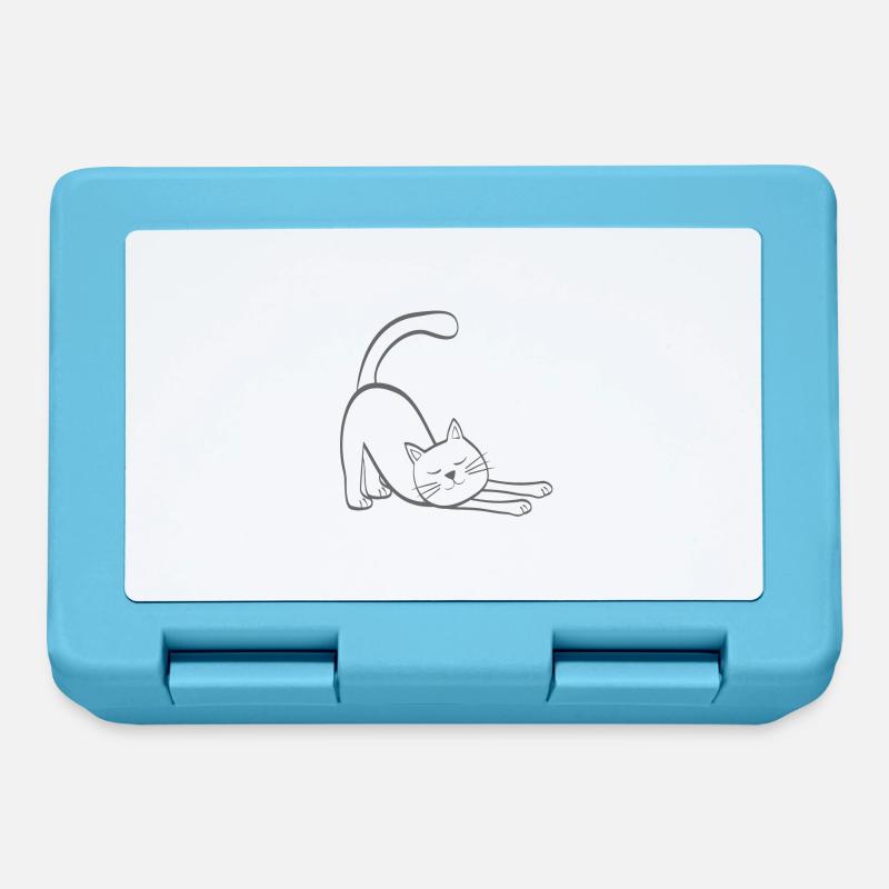 Chat extensible chat chaton stretching stretching - Boîte à goûter - bleu saphir