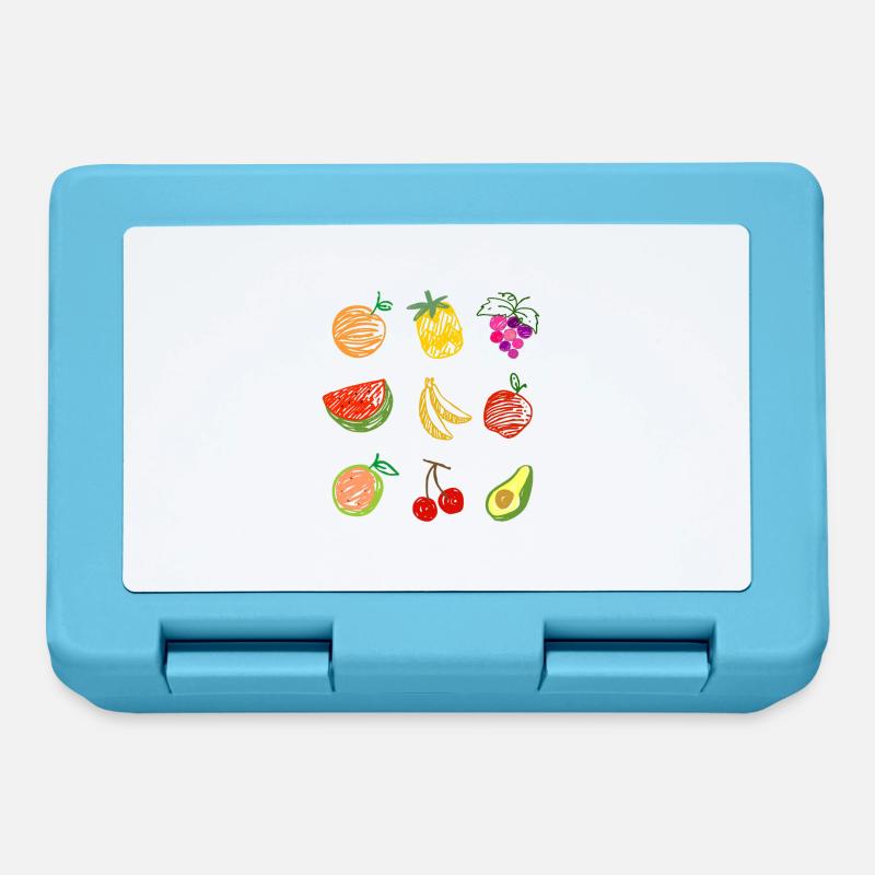 Salade de fruits - Boîte à goûter - bleu saphir