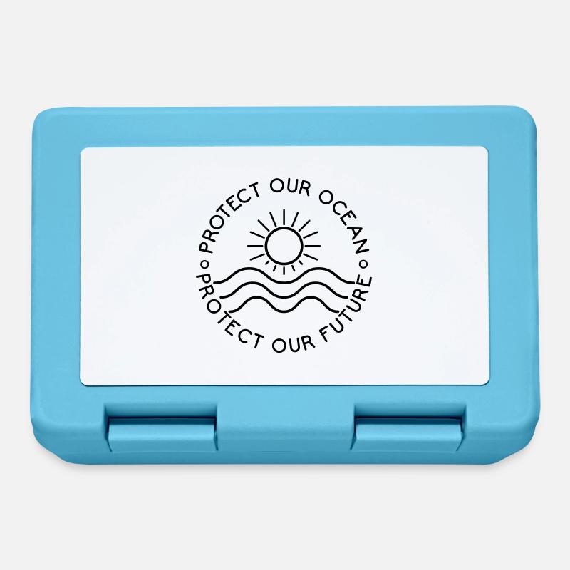 Protect our Oceans - Protect our Future - Brotdose - Saphirblau