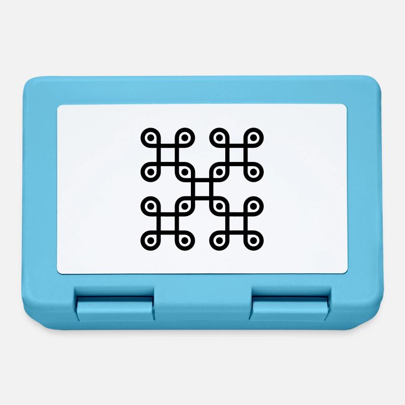 Infinity Loop - Symbol Kontinuität und Weisheit - Brotdose - Saphirblau