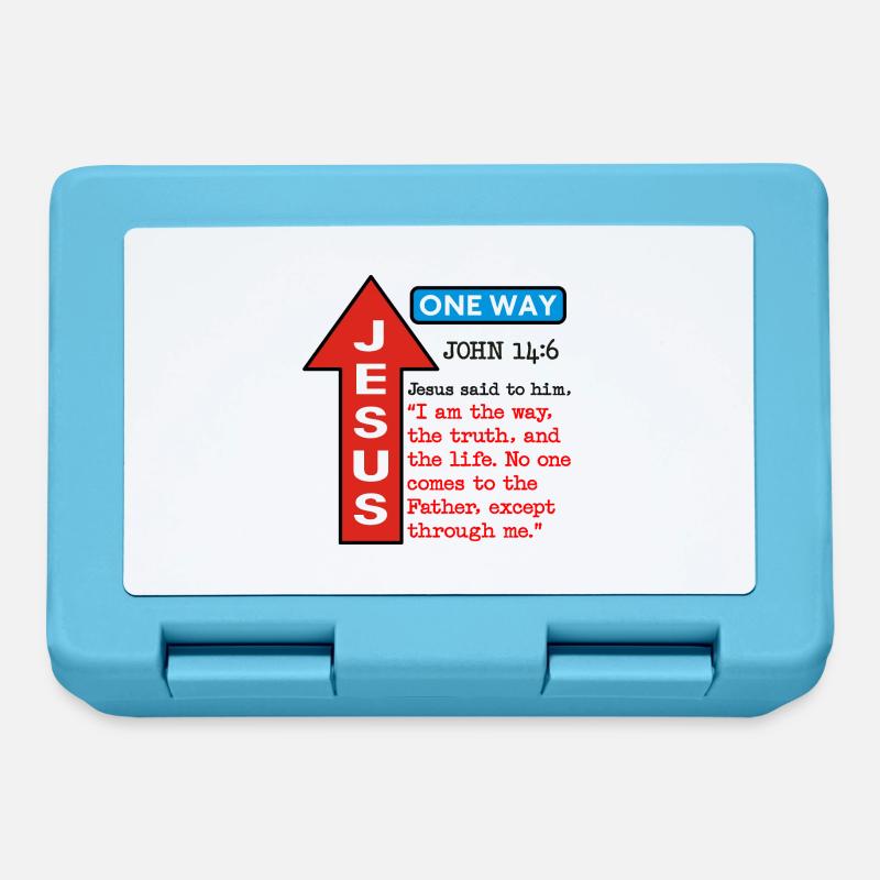 JESUS ONE WAY - Lunchbox - sapphire blue