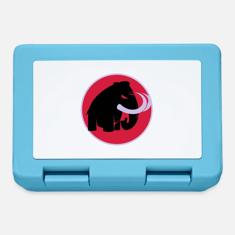 angry mammoth böses Mammut - Brotdose - Saphirblau