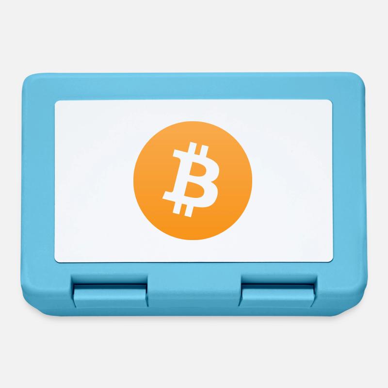 logo bitcoin - Boîte à goûter - bleu saphir