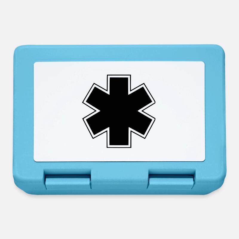 ambulancier logo - Boîte à goûter - bleu saphir