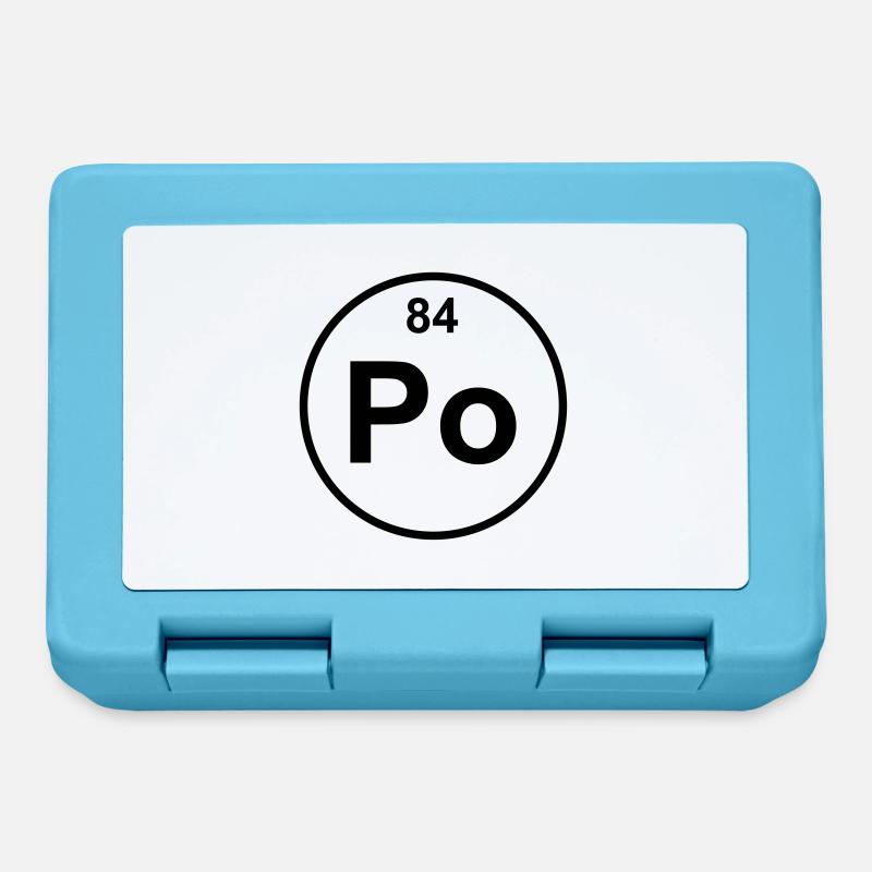 Polonium (Po) (element 84) - Lunchbox - sapphire blue