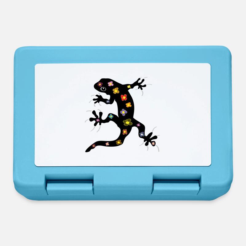 salamandre - Boîte à goûter - bleu saphir
