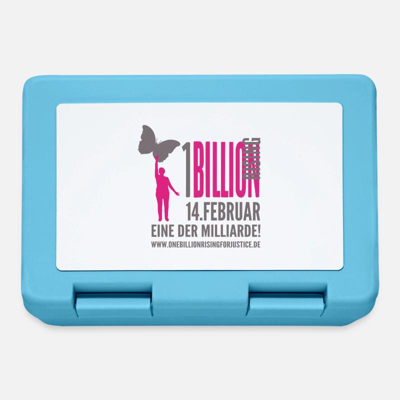 One Billion Rising "eine der Milliarde" - Brotdose - Saphirblau