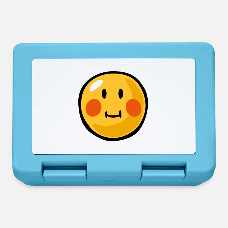 Smiley blushed - Brotdose - Saphirblau