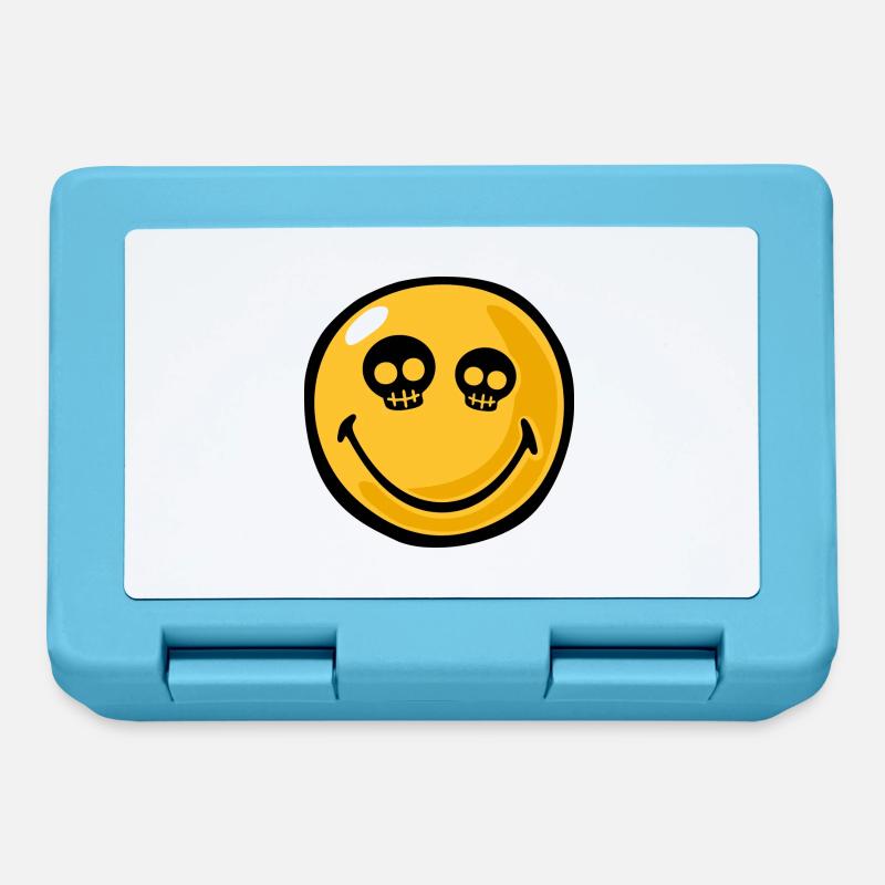 Smiley skull eyes - Boîte à goûter - bleu saphir