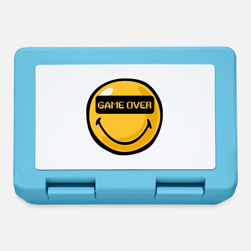 Smiley Game Over - Lunchbox - sapphire blue