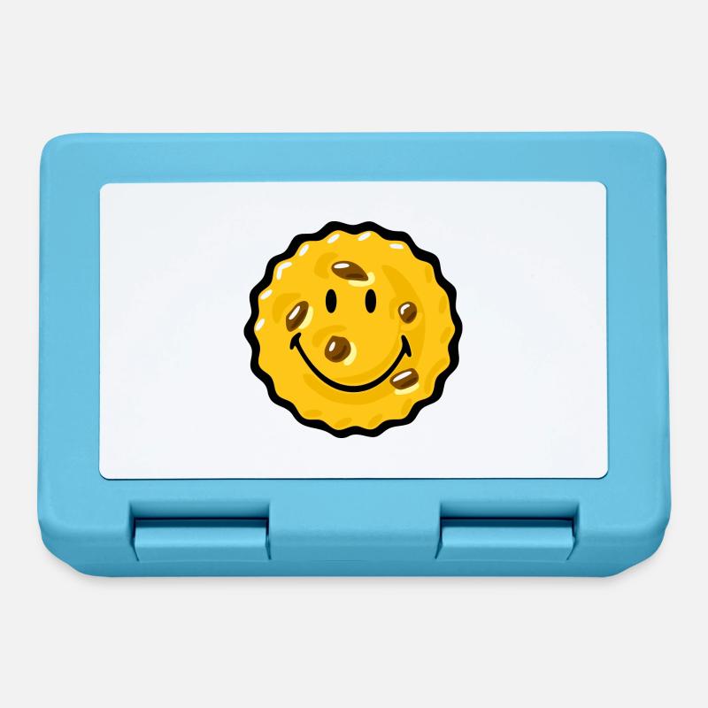 Smiley Chocklate Chip Biscuit - Lunchbox - sapphire blue