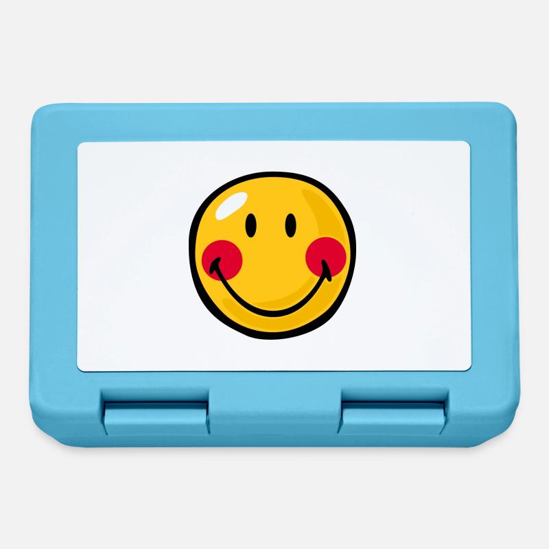 Smiley Blushed - Lunchbox - sapphire blue