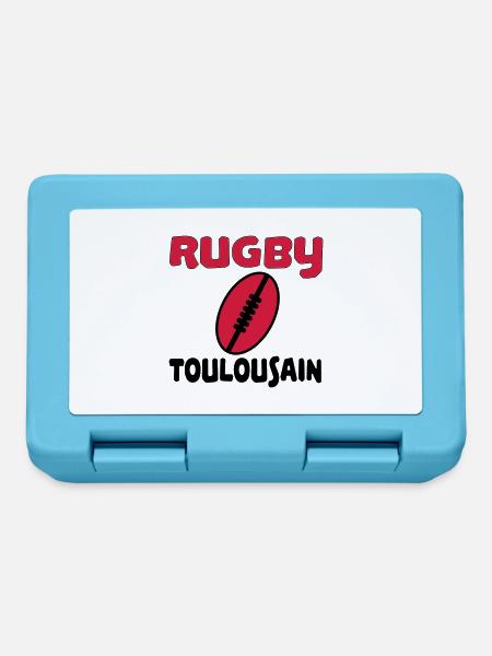 Rugby toulousain - Boîte à goûter - bleu saphir