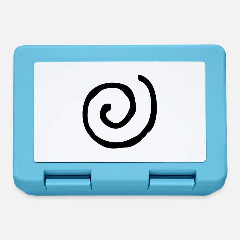 Spirale rund - Brotdose - Saphirblau
