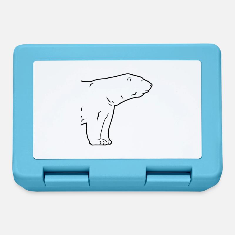 Polar Bear - Eisbär - Brotdose - Saphirblau